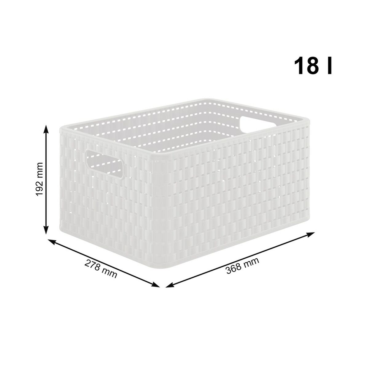 Shelves Rotho Country White Anthracite Plastic